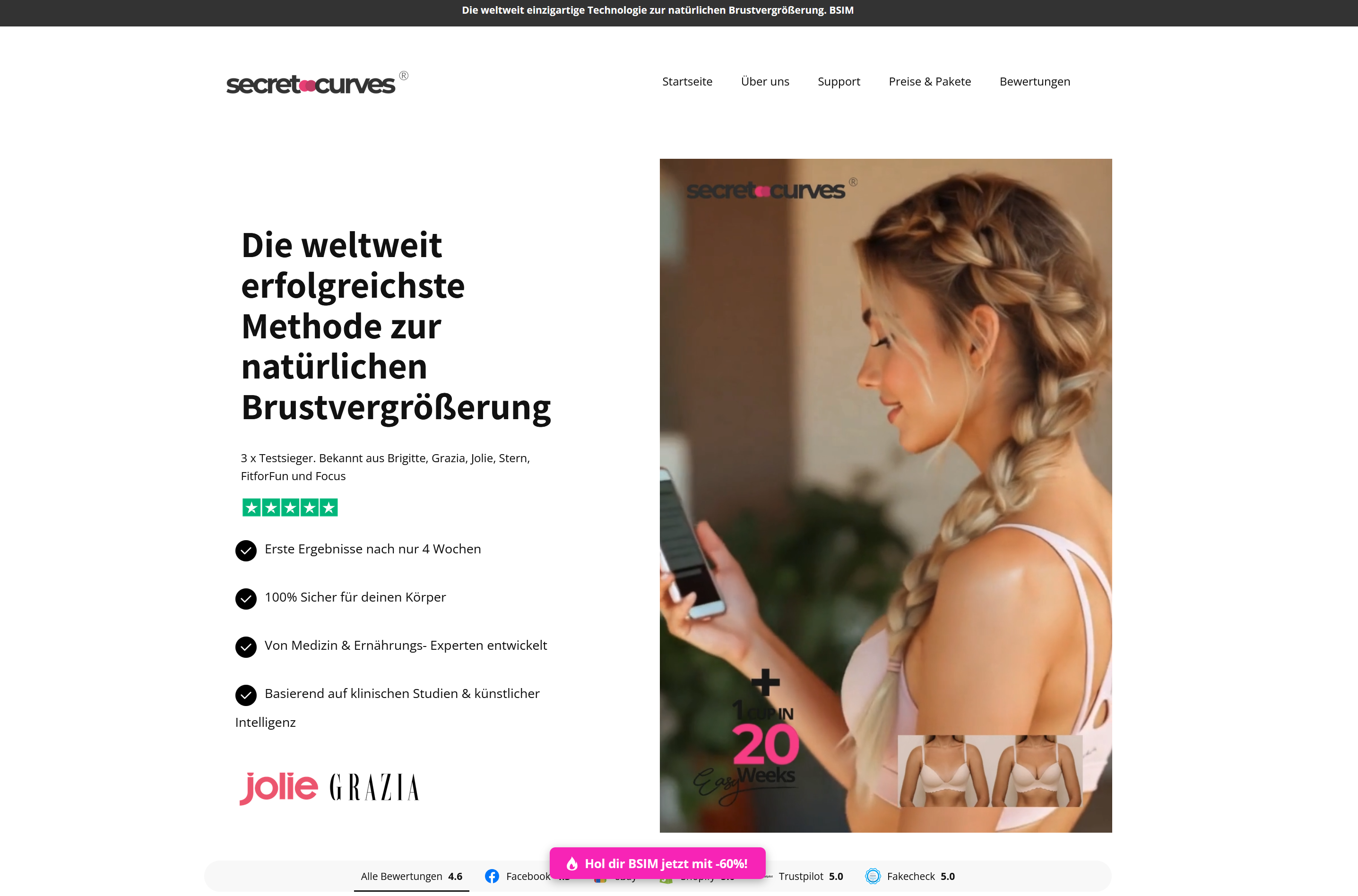 Secret Curves BSIM+ 60% Affiliate Provision +Upsells