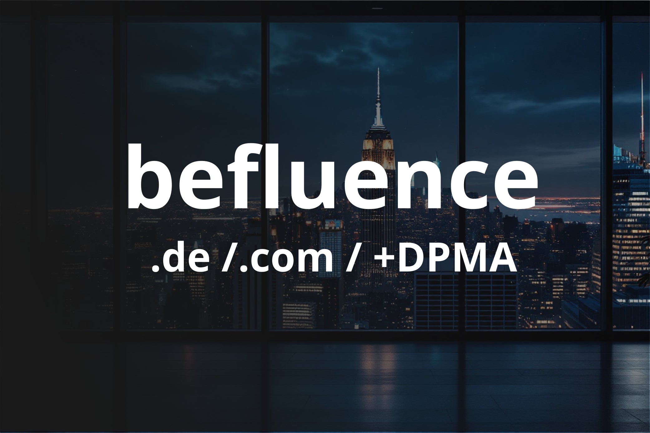 Domain-Paket inkl. DPMA und Projekt befluence® für Influencer, Social Media